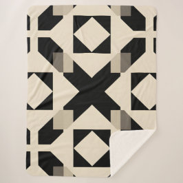 Abstraktes geometrisches Muster mit kontrahiertem  Sherpadecke