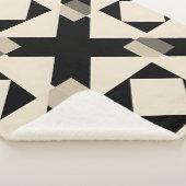 Abstraktes geometrisches Muster mit kontrahiertem Sherpadecke (3/4)