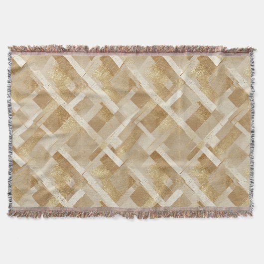 Abstraktes geometrisches Muster mit Metallic Decke (Vorderseite)