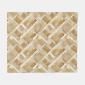 Abstraktes geometrisches Muster mit Metallic Fleecedecke (Vorderseite (Horizontal))