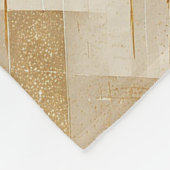 Abstraktes geometrisches Muster mit Metallic Fleecedecke (Ecke)