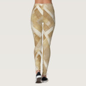 Abstraktes geometrisches Muster mit Metallic Leggings (Rückseite)