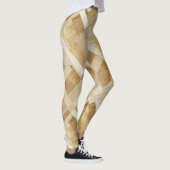 Abstraktes geometrisches Muster mit Metallic Leggings (Rechts)