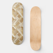Abstraktes geometrisches Muster mit Metallic Skateboard (Vorderseite)