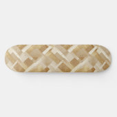 Abstraktes geometrisches Muster mit Metallic Skateboard (Horizontal)