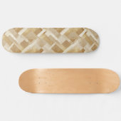 Abstraktes geometrisches Muster mit Metallic Skateboard (Horizontal)