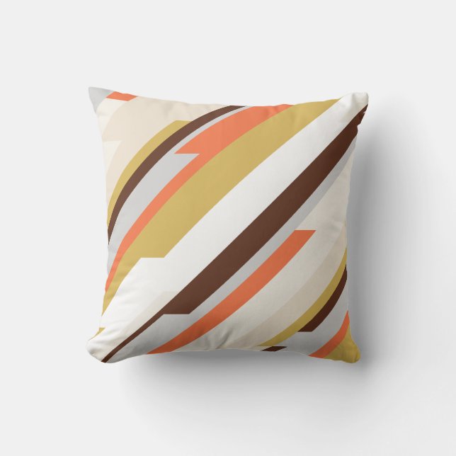 Abstraktes geometrisches Muster mit Monogramm und  Kissen (Vorderseite)
