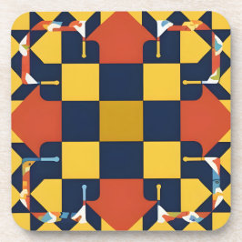 Abstraktes geometrisches Muster mit Pfeilen Getränkeuntersetzer