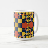 Abstraktes geometrisches Muster mit Pfeilen Kaffeetasse (VorderseiteRechts)