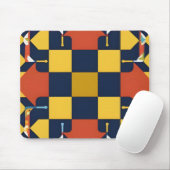 Abstraktes geometrisches Muster mit Pfeilen Mousepad (Mit Mouse)