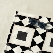 Abstraktes geometrisches Muster mit Retrofarben Strandtuch (Beispiel)