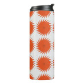 Abstraktes geometrisches Muster mit Streifen, Lini Thermosbecher (Nach links gedreht)