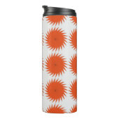 Abstraktes geometrisches Muster mit Streifen, Lini Thermosbecher (Nach rechts gedreht)