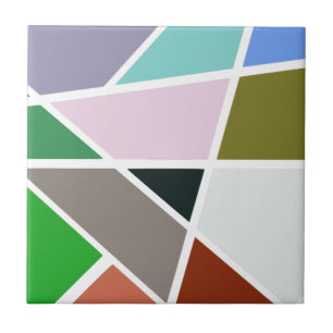 Abstraktes geometrisches Muster - Mitte des Fliese