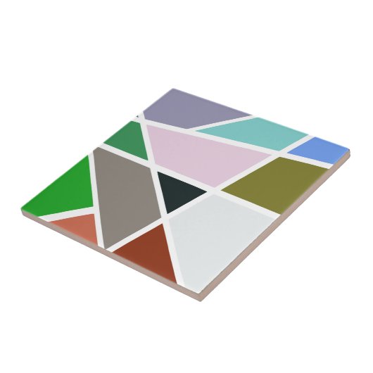 Abstraktes geometrisches Muster - Mitte des Fliese (Seite)