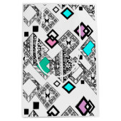 Abstraktes geometrisches Muster Mittlere Geschenktüte (Vorderseite)