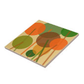 Abstraktes geometrisches Muster moderner Kunst Fliese (Seite)