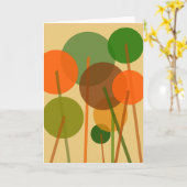 Abstraktes geometrisches Muster moderner Kunst Karte (Gelbe Blume)