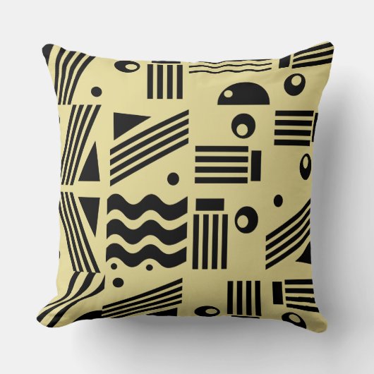 Abstraktes geometrisches Muster moderner Kunst Kissen (Vorderseite)