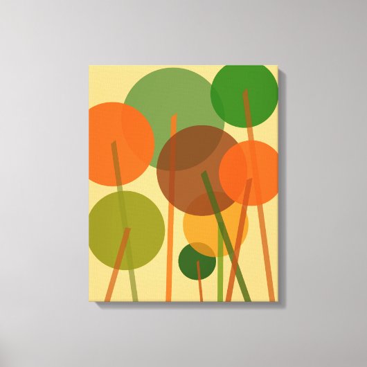 Abstraktes geometrisches Muster moderner Kunst Leinwanddruck (Vorderseite)