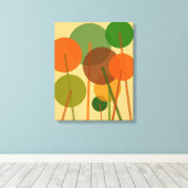 Abstraktes geometrisches Muster moderner Kunst Leinwanddruck (Insitu (Holzboden))