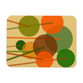 Abstraktes geometrisches Muster moderner Kunst Magnet (Horizontal)