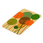 Abstraktes geometrisches Muster moderner Kunst Magnet (Linke Seite)