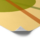 Abstraktes geometrisches Muster moderner Kunst Poster (Ecke)