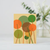 Abstraktes geometrisches Muster moderner Kunst Postkarte (Stehend Vorderseite)