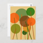 Abstraktes geometrisches Muster moderner Kunst Postkarte (Vorne/Hinten)