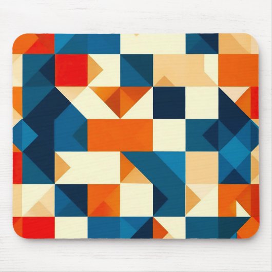 Abstraktes geometrisches Muster Mousepad (Vorne)