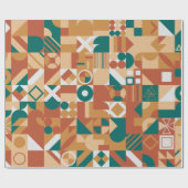 Abstraktes geometrisches Muster. Multicolor Figure Geschenkpapier (Flach)