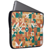 Abstraktes geometrisches Muster. Multicolor Figure Laptopschutzhülle (Vorne Rechts)