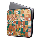Abstraktes geometrisches Muster. Multicolor Figure Laptopschutzhülle (Vorderseite Links)