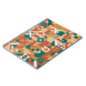 Abstraktes geometrisches Muster. Multicolor Figure Notizblock (Linke Seite)