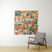 Abstraktes geometrisches Muster. Multicolor Figure Wandteppich (Beispiel)
