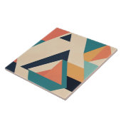 Abstraktes geometrisches Muster nach hinten Fliese (Seite)