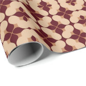 Abstraktes geometrisches Muster nach hinten Geschenkpapier (Rolleneckpunkt)