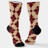 Abstraktes geometrisches Muster nach hinten Socken (Gewinkelt)