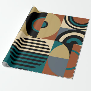 Abstraktes geometrisches Muster. Nahtloser Stil Geschenkpapier