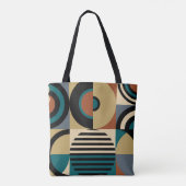 Abstraktes geometrisches Muster. Nahtloser Stil Tasche (Rückseite)