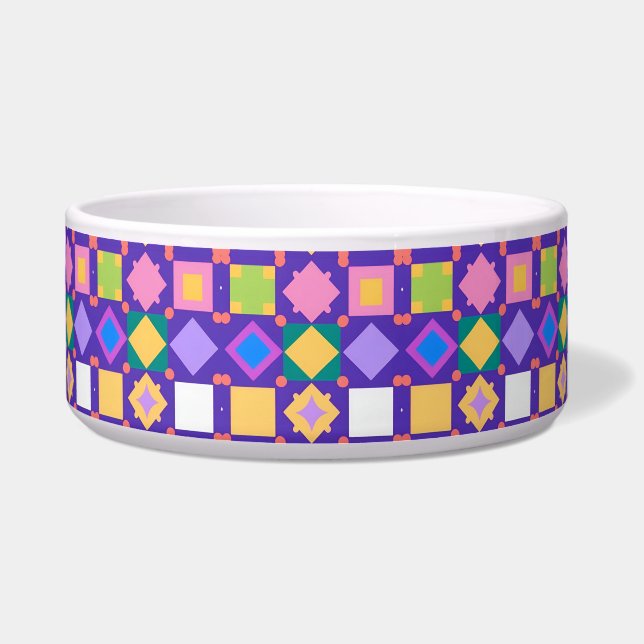 Abstraktes geometrisches Muster Napf (Vorderseite)