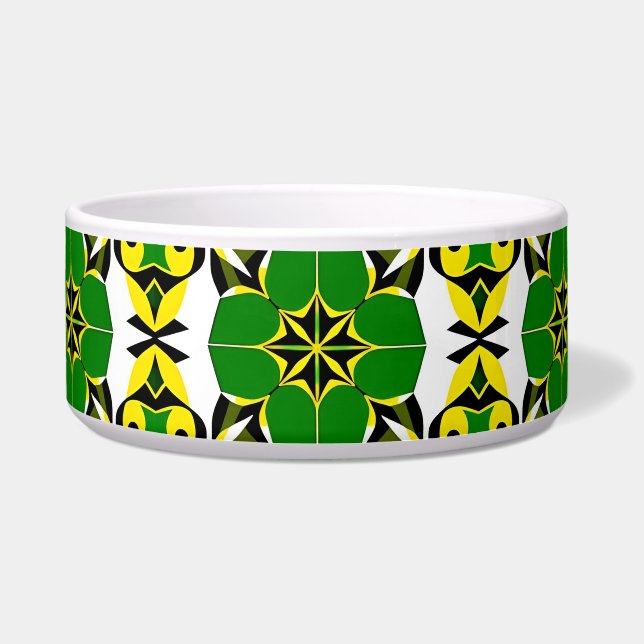 Abstraktes geometrisches Muster Napf (Vorderseite)