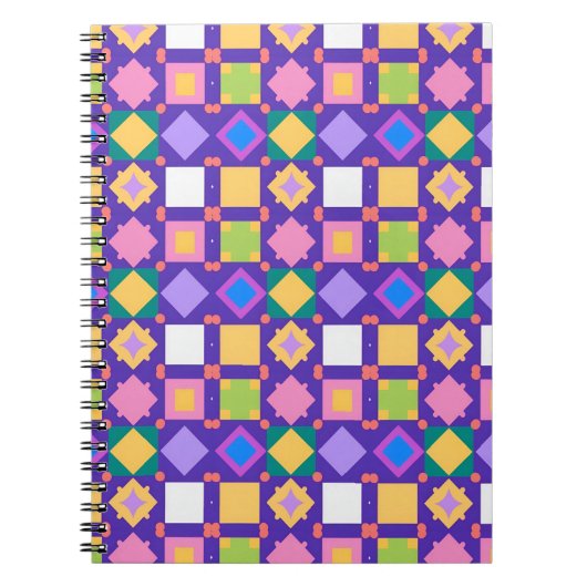 Abstraktes geometrisches Muster Notizblock (Vorderseite)