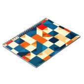 Abstraktes geometrisches Muster Notizblock (Linke Seite)