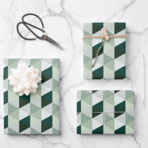 Abstraktes geometrisches Muster - Nr. 01 Geschenkpapier Set