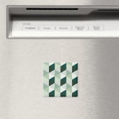 Abstraktes geometrisches Muster - Nr. 01 Magnet (In Situ (Geschirrspüler))