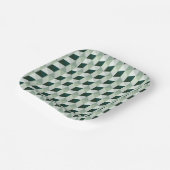 Abstraktes geometrisches Muster - Nr. 01 Pappteller (Gewinkelt)