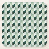 Abstraktes geometrisches Muster - Nr. 01 Rechteckiger Pappuntersetzer (Vorderseite)