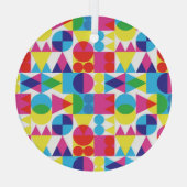 Abstraktes geometrisches Muster. Ornament Aus Glas (Rückseite)